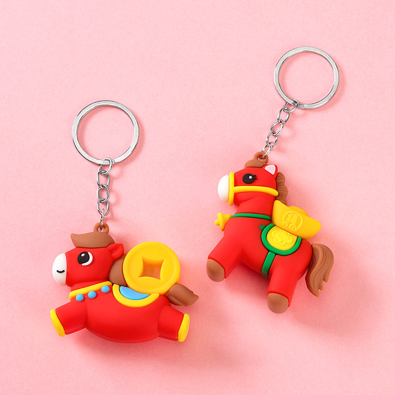 Chinese Festive Lucky Horse Plush Bag Charm M.41 M.46 M.72