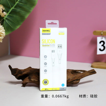 Q13C White Starry Sky Silicone Cable for Huawei - SCP 66W Super Fast Charging A.12 JPDB