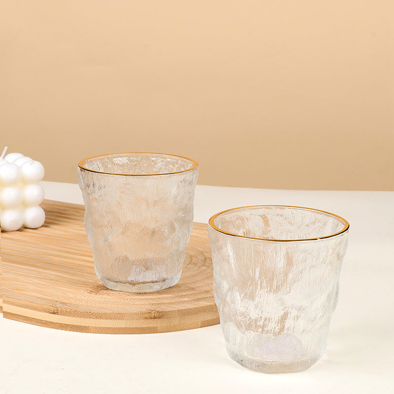 Huajingya Small Glacier Glass Cup (Gold-Rimmed) M.17
