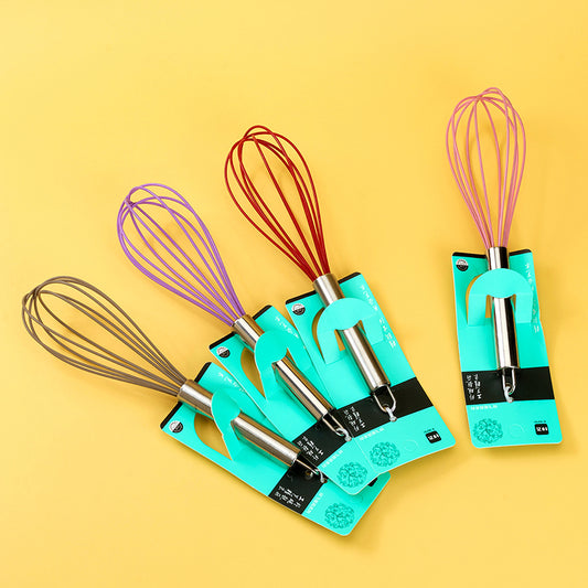 Silicone Egg Beater with Stainless Steel Handle M.69 JPDB