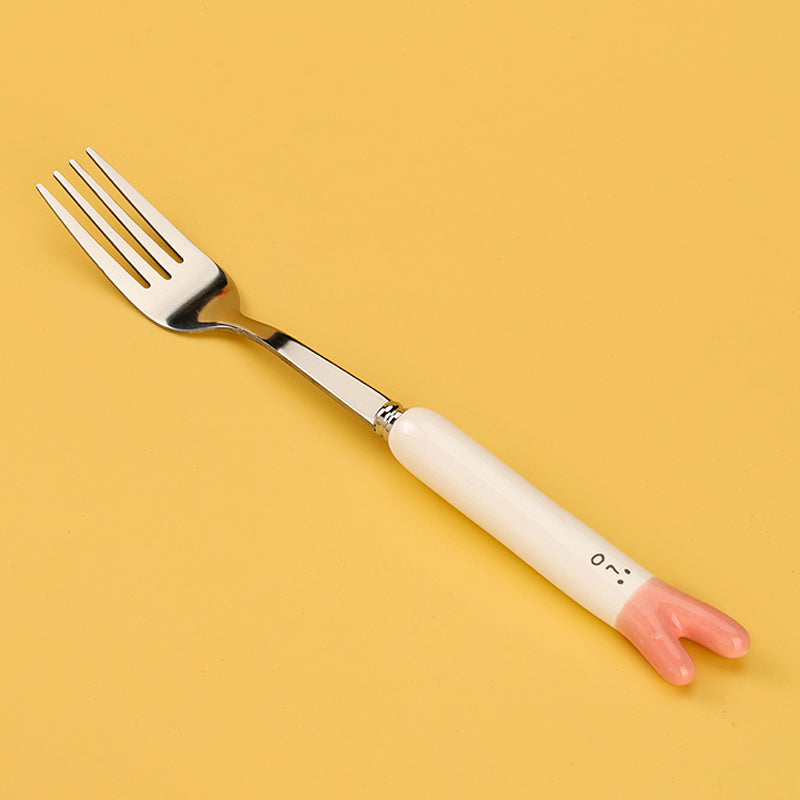 HSA-9 Scallion Pattern Ceramic Handle No.2 Fork M.66