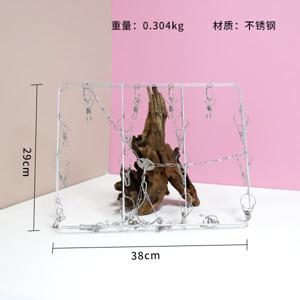 Model 2.5 Wire Square Sock Rack with 20 Clips M.15 JPDB