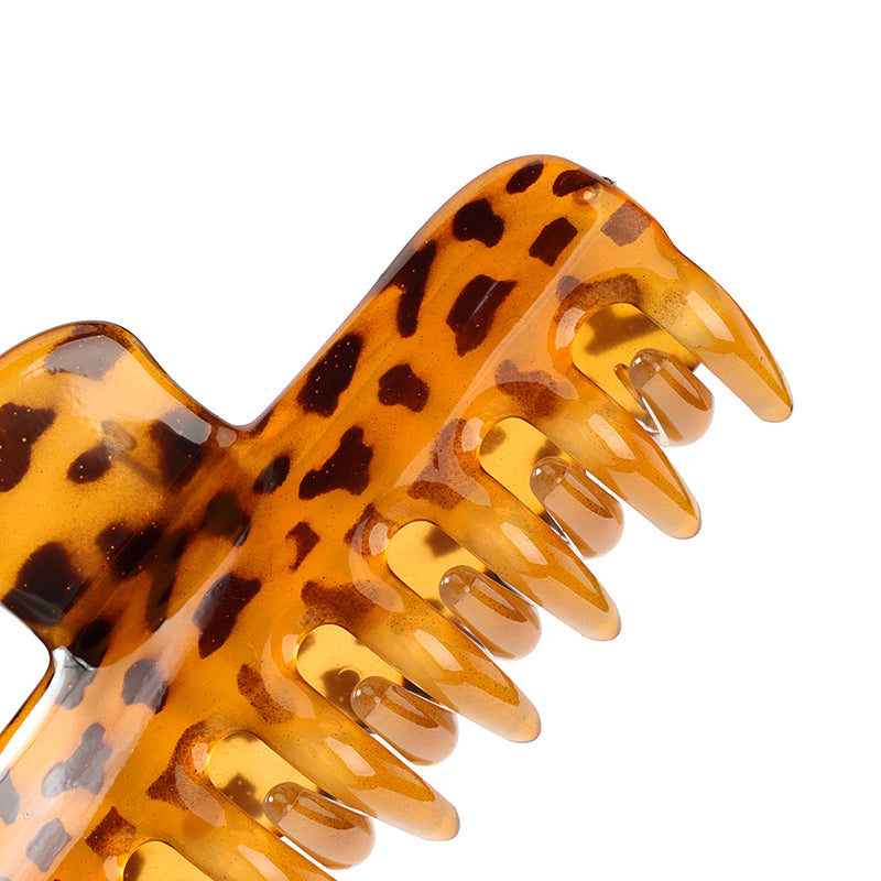 M42 4.72 Inch Large Hair Claw with Leopard Print