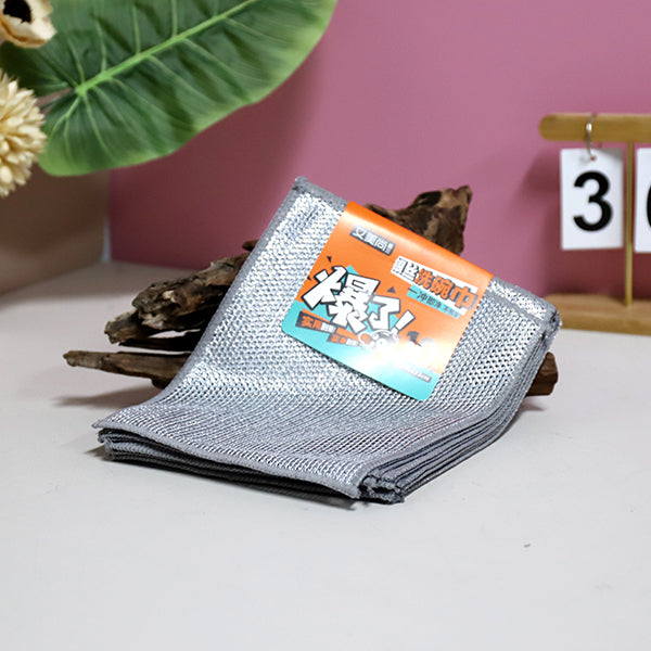 No.757 10 Pcs Silver Wire Mesh Dish Towel M.68 JPDB