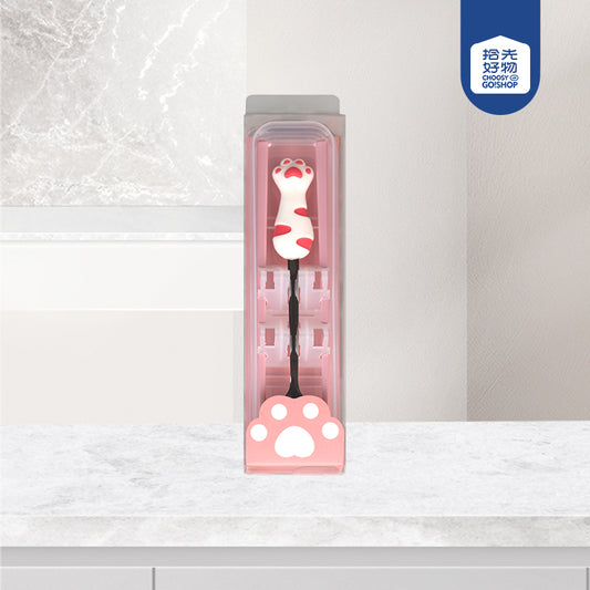 Cute Paw - shaped Spoon and Chopsticks Portable Tableware Set M.66 JPDB