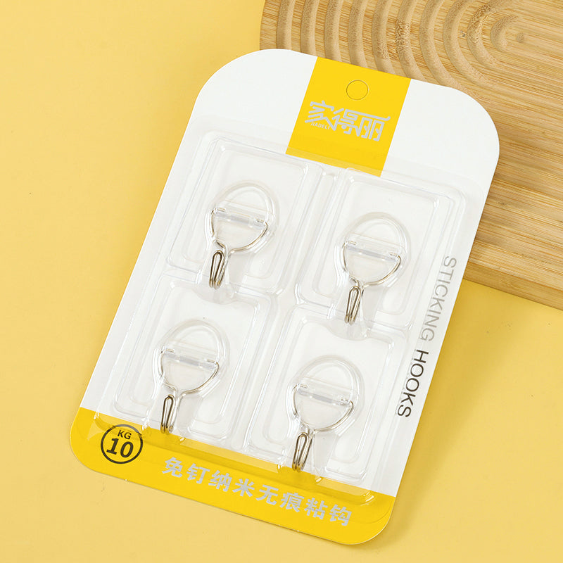 Model JDL-597 Trace-Free Adhesive Hooks - 4 Pcs Thickened Version M.16