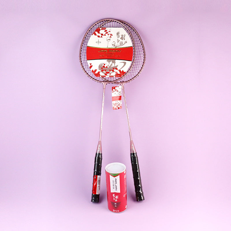 8001 Offensive Badminton Racket 91.5g Heavy Weight Oversized Head for Adult Competitive Play Free 3 Balls M.92 JPDB