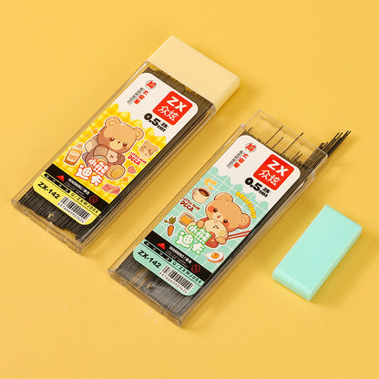 Zhongxuan 142 0.5mm Pencil Refills 100pcs Break-Resistant Smooth Writing Student Supplies M.82