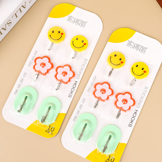 Model JDL333 Adhesive Hooks - 6 Pcs (Assorted Pack) M.16