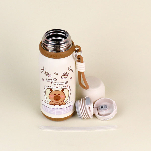 500ml Capybara Dream Hut Vacuum Thermal Insulated Mug - Model YSM8708 M.26 JPDB