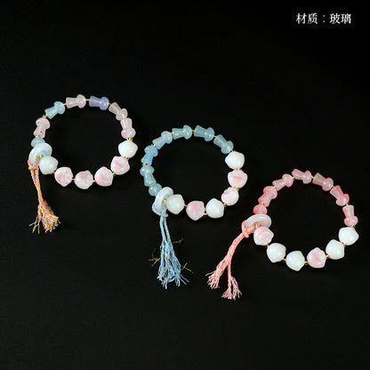 Two-Tone Mushroom Cat Claw Bracelet  M.43