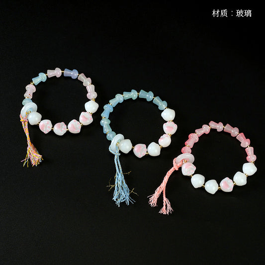 Two-Tone Mushroom Cat Claw Bracelet  M.43