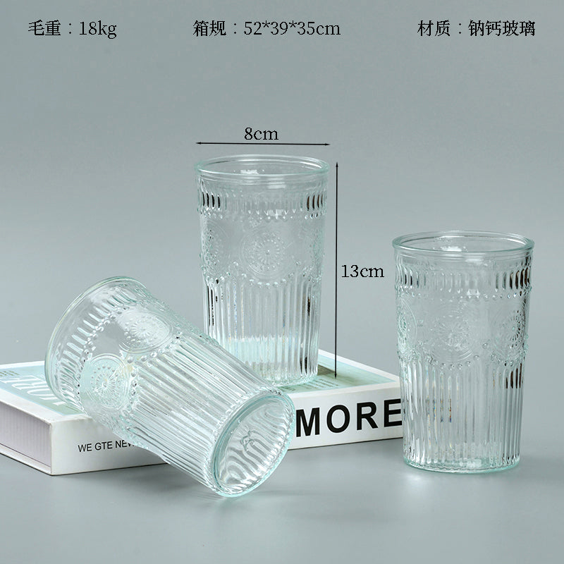 Feifan Sunflower-patterned Glass Cup M.17