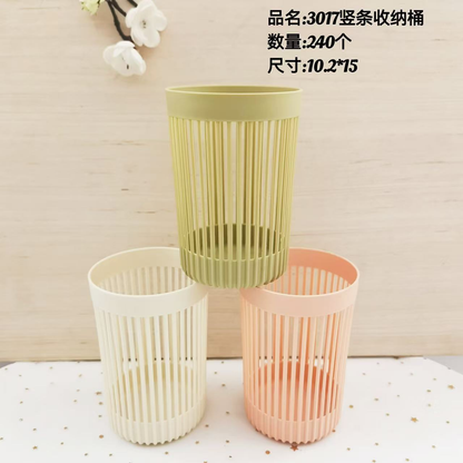 3017 Vertical Striped Storage Bucket M.13