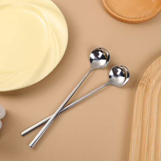 Small-sized Korean-Style Seasoning Round Spoon M.66