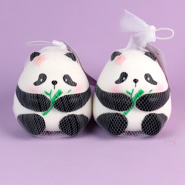 Bolsa de malla de bambú con rebote lento para sujetar pandas 