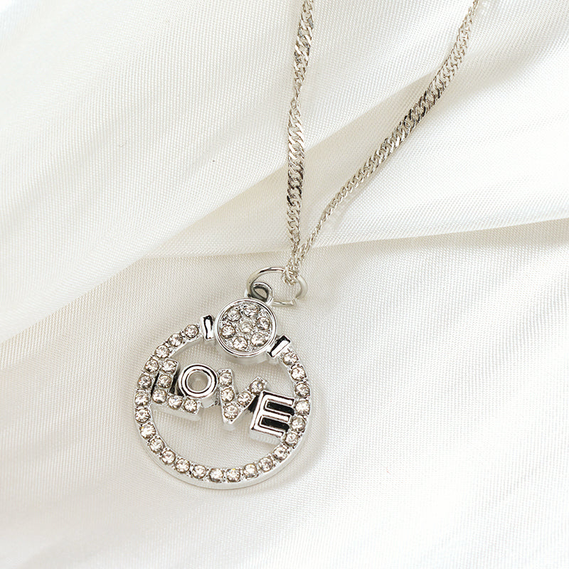 Pavé Diamond Letter - shaped Necklace M.43