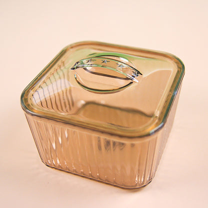 LC917 Square PET Storage Box High Transparency Food-Grade Airtight Organizer M.67