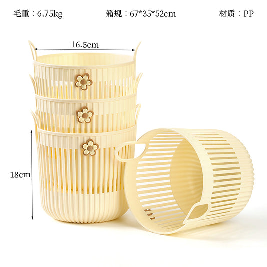 Yideluo 8377 Roman Pattern Storage Basket (Small Flower) M.13