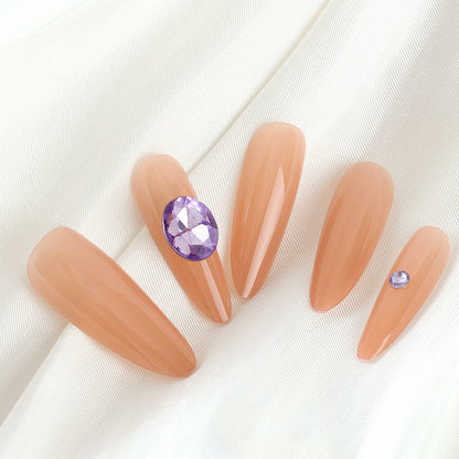 938 Colorful Diamond Long Fake Nails M.52