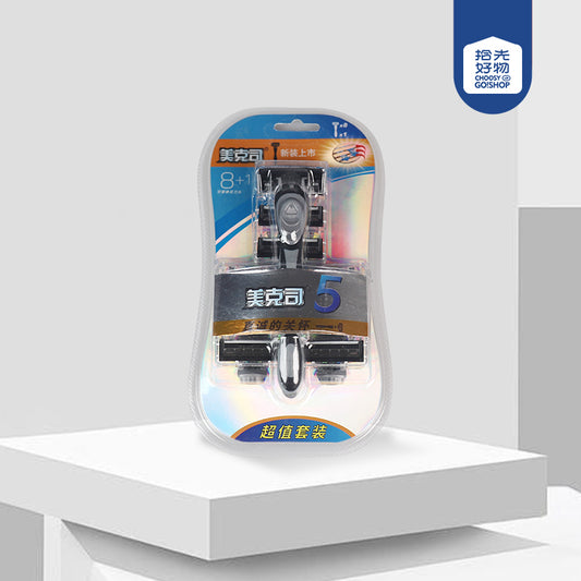 Manual Razor (8 Shaving Blades + 1 Precision Trimmer) M.55 JPDB