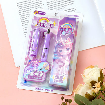 Premium XX-8670 Cute Pony Erasable Blind Box Fountain Pen Gift Set M.82