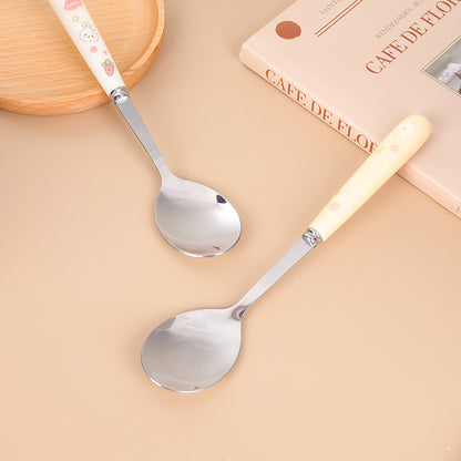 JX001 Long-Handle Cartoon-pattern Round Spoon M.66