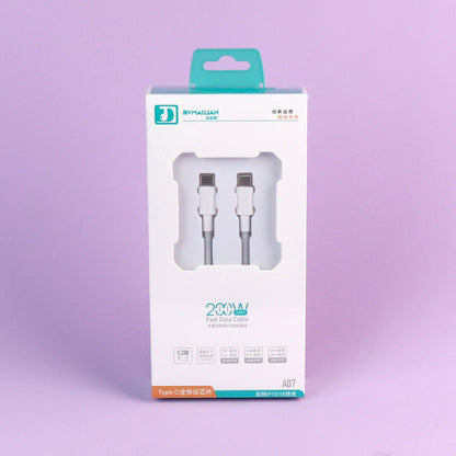 A07 USB-C to USB-C Data Cable 1.2M - Universal Compatibility for Type-C Devices A.12 JPDB