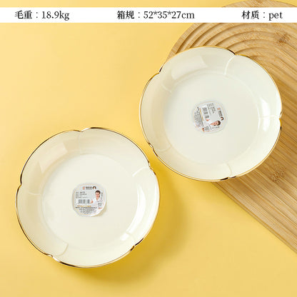 6615 Small Five-petal Flower and Fruit Plate M.20