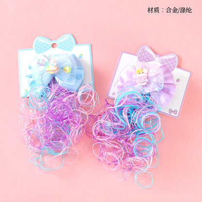 M42 Boxed Cartoon Bowknot Hair Extension Clips for Kids