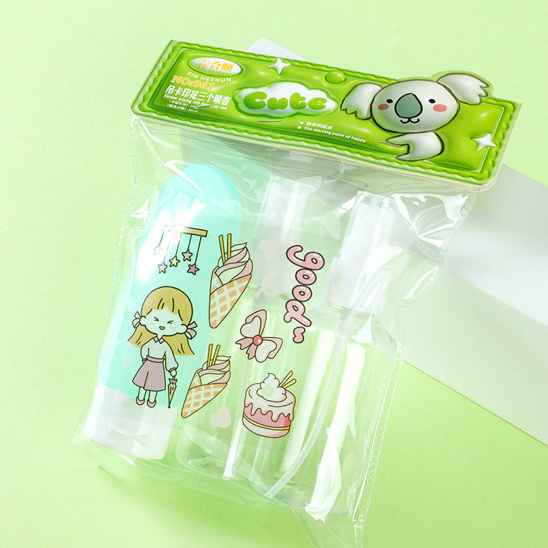 Heshun dos botellas pulverizadoras + paquetes de repuesto de limpieza y cuidado M.50 