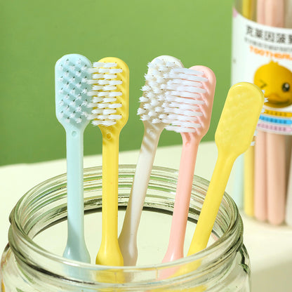 0379 Round Box Candy - Colored Toothbrush 10 - Pack Soft Bristles Family Use Oral Care M.14