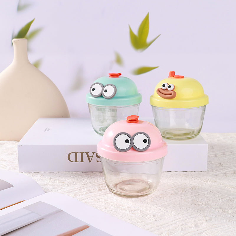 Cartoon - themed Chubby Glass Water Cup (210ml) M.17
