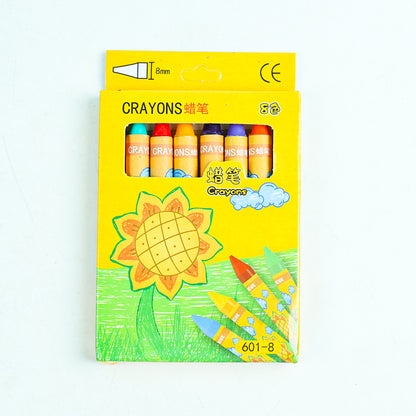 601 - 8 - color Wax Crayons M.82