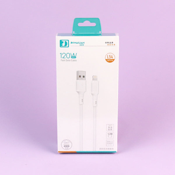 1.2m 120W Ultra-soft Frost-resistant Data Cable - Model L54 (Apple Compatible) A12JPDB