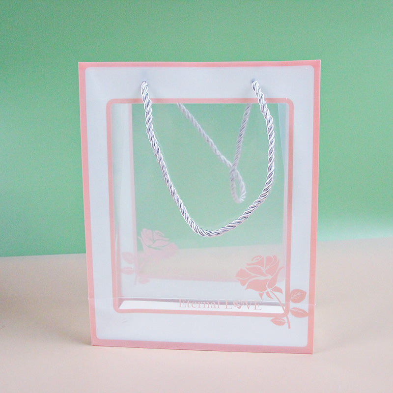 Medium-sized Transparent Rose Gift Bag (Vertical) M24 M.73