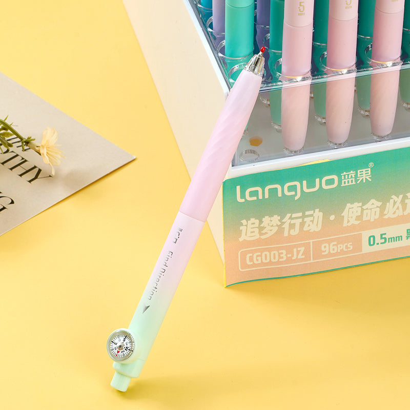 Fabulosos bolígrafos de gel Languo CG003 - JZ Click-action para resolución de problemas, ¡en expositor! Ideales para el estudio intenso, se presentan para atraer a los usuarios. M.82