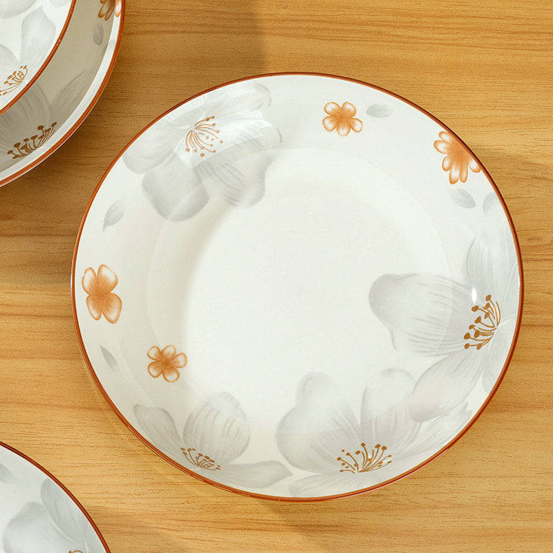 Mingxin 8-inch rice plate (pattern random) M.18