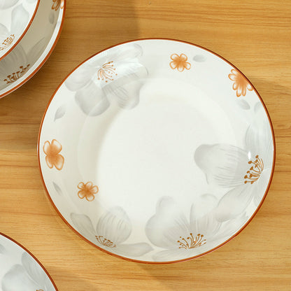 Mingxin 8-inch rice plate (pattern random) M.18