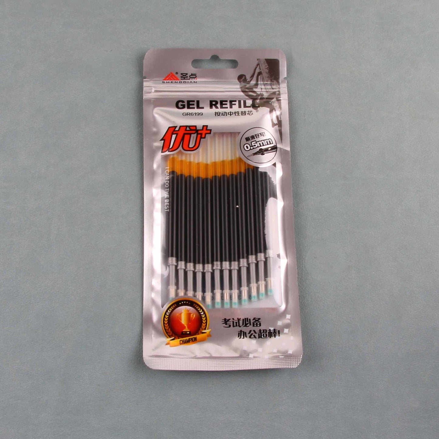 GR6199 Shengdian 12 Retractable Pen Refills (Black) M.82