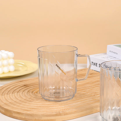 CHT-8119 Light Luxury PET Vertical Striped Mouth Cup M.26