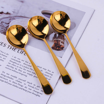 410 Stainless Steel Viral-style Spoon (Golden) M.66
