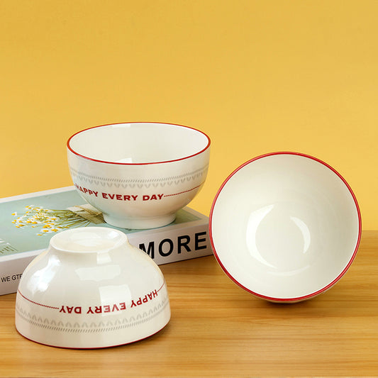 5-inch Printed Starlight Bowl (Wish You Happiness Every Day) M.66 JPDB