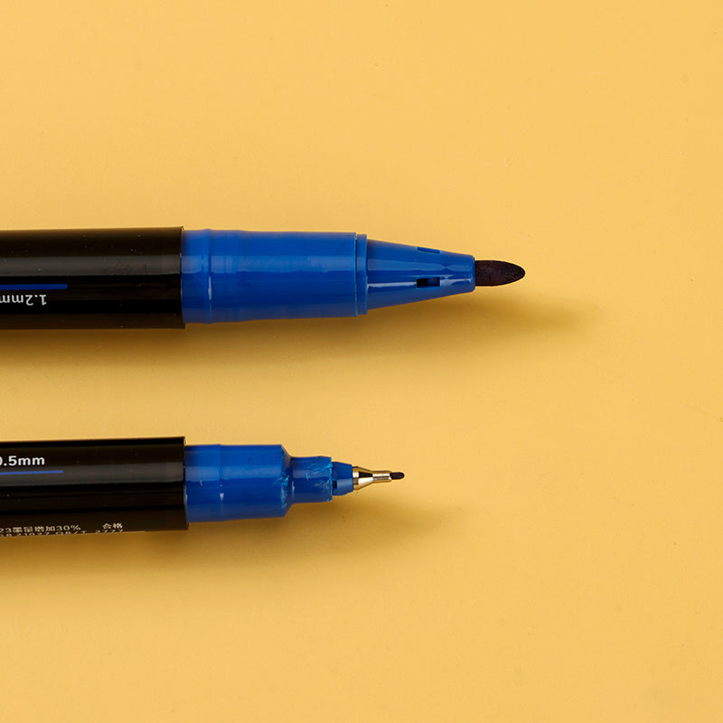 Delistar 6824 Small Double - ended Marking Pen (Blue) (Single Piece) M.82