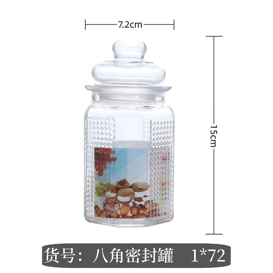 Variety Octagonal Sealed Jar (15*7.5cm)  M.17 M.65