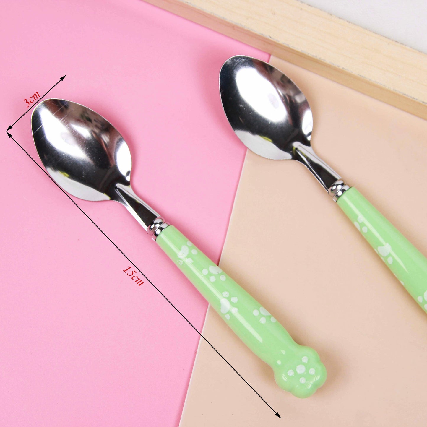 Cartoon-pattern Spoon Set (2-piece, Assorted Styles) M.66