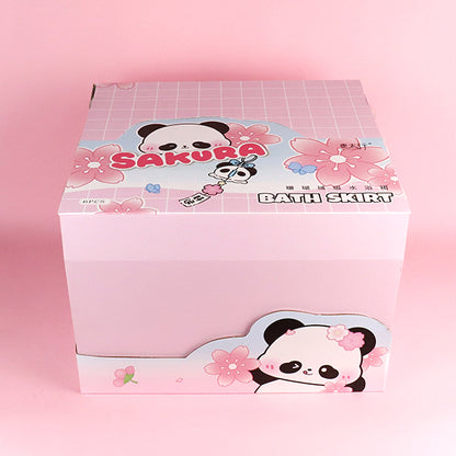 M.25 JPDBModel YJ-760 Cherry Panda Shoulder-Strap Bath Skirt