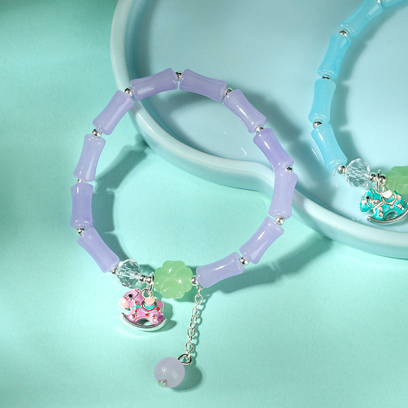 Enamel Trojan Horse Bamboo Bracelet  M.43