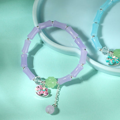 Enamel Trojan Horse Bamboo Bracelet  M.43