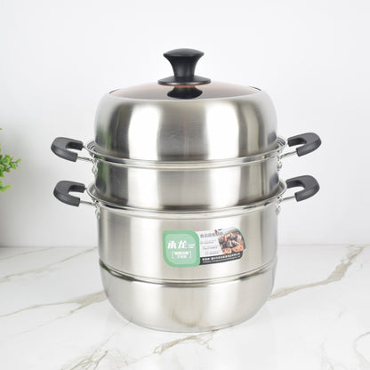 Model 3314 Tongtianxiang 32cm 3-Layer Clad Steel Steamer M.61 JPDB